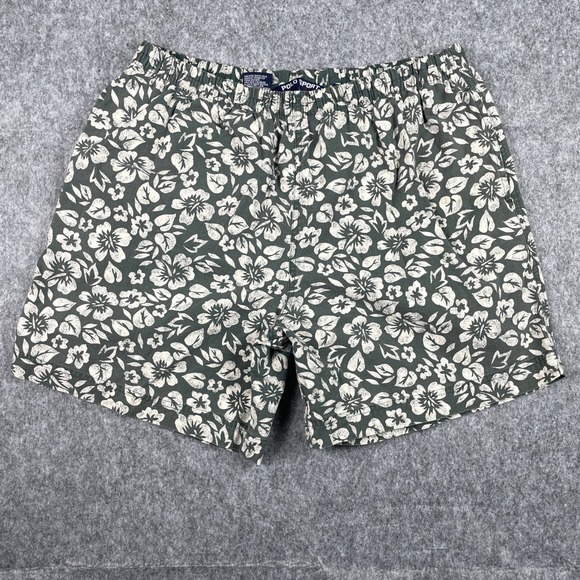 Polo Sport Ralph Lauren Other - Vintage Polo Sport Swim Trunks Mens XL Green Floral Hibiscus Mesh Lined Shorts